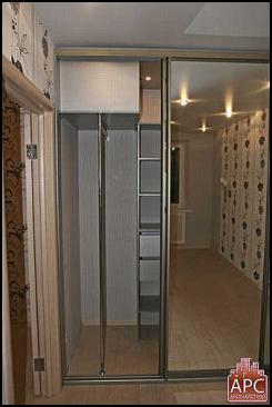 интерьер гардеробной комнаты